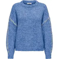 JDY Rundhalspullover "JDYZOEY LIFE L/S ON STITCH PULL KNT NOOS" mit dekorativen Ziernähten