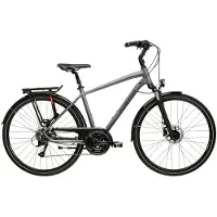 KROSS Trekkingrad "Trans 4.0 grau 24 Gänge" 24 Gang Shimano ACERA M3020 Schaltwerk Kettenschaltung