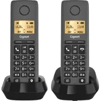 Gigaset PURE 100 Duo Schnurloses Festnetztelefon mit 1,5"-Display und Telefonbuch