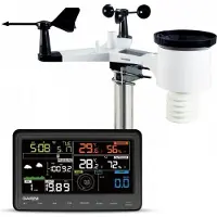 GARNI 940, Schwarz, Grau, Wei?, Anemometer (Windgeschwindigkeit), Regenfall, Ultraviolett (UV), Windrichtung, 0 - 50 m/s, 10 - 99%, -10 - 60 ?C, -25 - 60 ?C