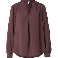 QS -qs Blouses Burgundy Größe: 34 | Longsleeves Outlet | Damen | Braun