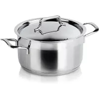 Orion Kochtopf Stahltopf mit Deckel 18/10 PREMIUM Induktion 2,3l