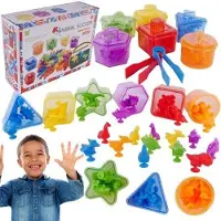 Maksik Lernset zum Erlernen von Farben und zum Zählen von Dinosauriern