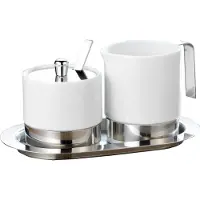 Esmeyer Zucker-Milchset ADAM Masse: 20 x 11,5 cm (B x L) Material: Porzellan/Edelstahl