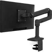 Ergotron Monitorarm LX, für 1 Display bis 34″ & bis 11,3 kg, Tischhalterung, höhen- & tiefenverstellbar, neigbar, VESA, matt-schwarz