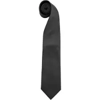 Premier Mens Fashion "Colours" Arbeit Clip auf Krawatte (2er-Pack) (Schwarz)