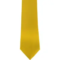 Premier Mens Plain Satin Krawatte (schmale Klinge) (2er-Pack) (Zitrone)