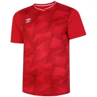 Umbro - "Triassic" Trikot für Herren kurzärmlig (Zinnoberrot/Kirschrot)