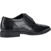 Hush puppies Herren Leder Brogues (Schwarz)