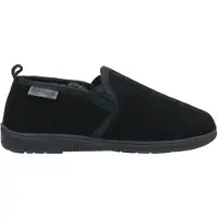 Hush puppies - Herren Hausschuhe "Arnold", Leder FS6648 (46 EU) (Schwarz)