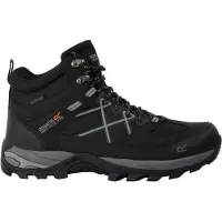 Regatta - Herren Wanderstiefel "Samaris III" RG9713 (45 EU) (Schwarz/Graphit-Schwarz)