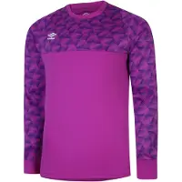Umbro - "Flux" Torwarttrikot für Herren Langärmlig (Purpur Kaktus/Elektrisches Lila/Weiß)
