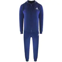 Aquascutum Herren Full Zip Trainingsanzug Set (Blau)