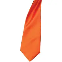 Premier Colours Herren Satin Clip Krawatte (2er Pack) (Terracotta)