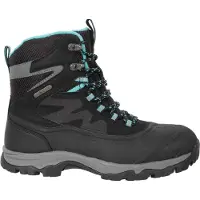 Mountain Warehouse Damen Ultra Piste Basher II Wasserdichte Schneestiefel (Schwarz)