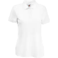 Fruit Of The Loom Damen 65/35 Poloshirt, Kurzarm BC384 (M) (Weiß)