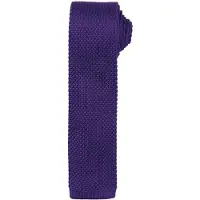 Premier Mens Slim Textured Knit Effect Krawatte (2er-Pack) (Lila)