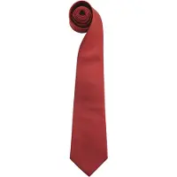 Premier Herren Clip-On-Krawatte, verschiedene Farben (2 Stück/Packung) (Burgunder)