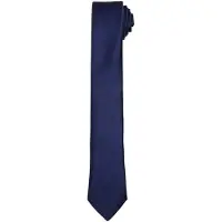 Premier Unisex Erwachsenen Schmale Krawatte (Marineblau)