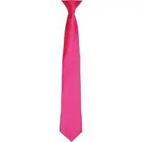 Premier Colours Herren-Satin-Clip-Krawatte (Heißes Rosa)