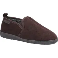 Hush puppies - Herren Hausschuhe "Arnold", Leder FS6648 (47 EU) (Braun)