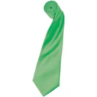 Premier Mens Plain Satin Krawatte (schmale Klinge) (2er-Pack) (Marine)