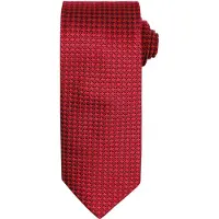 Premier Mens Puppy Tooth Formal Work Krawatte (2er-Pack) (Rot)