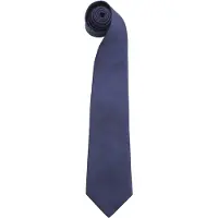 Premier Mens "Colours" Einfarbige Mode-/Business-Krawatte (2er-Pack) (Marine)