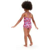 Speedo - "Learn To Swim" Badeanzug Dünner Riemen für Baby-Girls Rüschen (Pink/Violett)