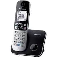 Panasonic KX-TG6811, DECT-Telefon, Freisprecheinrichtung, 120 Eintragungen, Anrufer-Identifikation, Schwarz