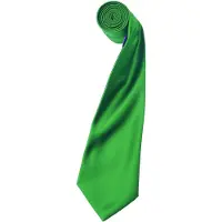 Premier Mens Plain Satin Krawatte (schmale Klinge) (2er-Pack) (Smaragd)