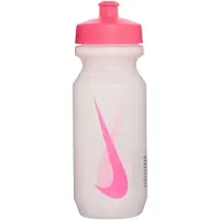 Nike - Wasserflasche "Big Mouth 2.0", Weite Trinköffnung, 650ml (Transparent/Pink)