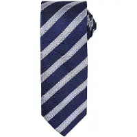 Premier - Krawatte für Herren (Marineblau/Silber)