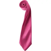 Premier Herren-Krawatte aus Satin (schmale Klinge) (Hot Pink)
