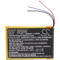 AccuCell Akku Ersatz für JBL GSP383555 für Lautsprecher Boxen Speaker (800mAh, 3.7V, Li-Polymer)