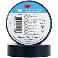 3M Temflex Vinyl-Isolierband 165, 19 mm x 20 m