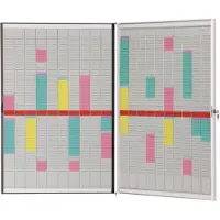 Nobo T-Karten-Planung – Klappsystem, 21,4 kg, 780 mm, 125 mm, 1090 mm, 23,8 kg, Weiß