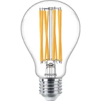 Philips Filament-Lampe, transparent, 150W A67 E27, 17 W, 150 W, E27, 2452 lm, 15000 h, Warmweiß