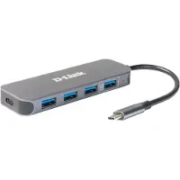 D-Link Dub-2340 Metal 4 Port Usb C Hub