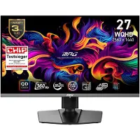 MSI MPG 271QRXDE QD-OLED, 67,3 cm (26.5"), 2560 x 1440 Pixel, Wide Quad HD, QD-OLED, 1 ms, Schwarz