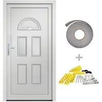 vidaXL Haustür Weiß 110x210 cm PVC