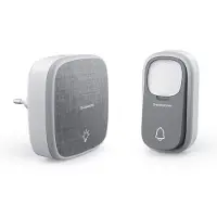 Thomson 513133 Funkklingel Komplett-Set batterielos, mit Namensschild (513133)