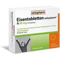 Ratiopharm GmbH Eisentabletten-ratiopharm N 50 mg Filmtabletten 100 St