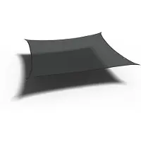 Platinum Coolfit Sonnensegel Quadrat, schwarz Bezug aus 285g/m² Polyethylen (HDPE), 360x360x360x360 cm