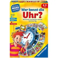Ravensburger Spielend es Lernen Uhrzeit-Lernspiel Wer kennt die Uhr? 24995