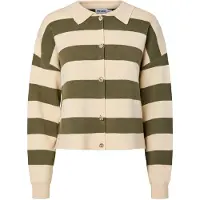 Pieces Pcjassy Polo Strickjacke | Grün | M
