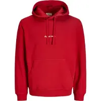 Jack & Jones Sweatshirt JORNORREBRO EMB SWEAT HOOD in Rot | Gr.: XL