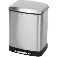 Wenko Treteimer »STUDIO«, Höhe: 50 cm, 24 l, silberfarben matt