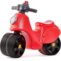 Falk Strada Scooter - - Lenker mit Hupe - Breite, sichere Räder - Rot - 100 % France - Ab 12 Monaten