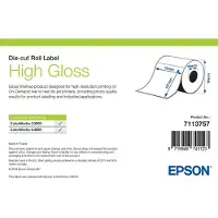 Epson High Gloss Label - Die-cut Roll: 76mm x 127mm, 250 labels, Glanz, ColorWorks C7500G ColorWorks CW-C6500 ColorWorks CW-C6000Pe ColorWorks CW-C6000Ae..., 7,6 cm, 12,7 cm, 1 Stück(e), 113 mm